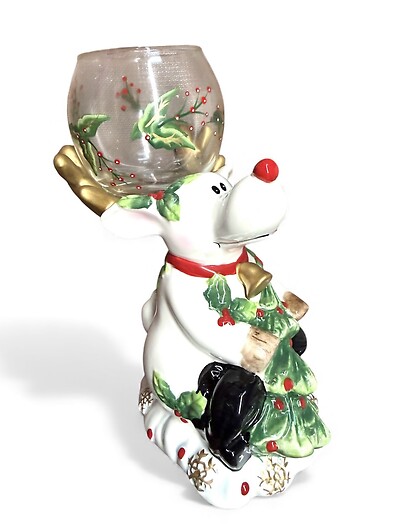 Rudolph Candle Holder 6.5&quot; H