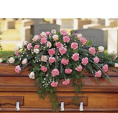 Heavenly Pink Casket Spray