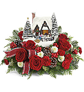 Thomas Kinkade's Warm Winter Wishes Centerpiece