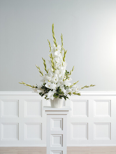 White Gladiolus Arrangement