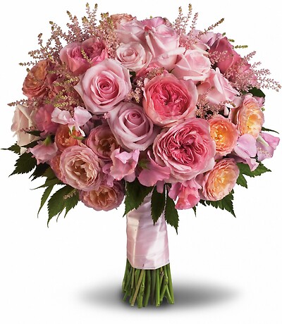Pink Rose Garden Bouquet