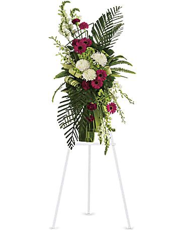 Gerbera and Palm Spray